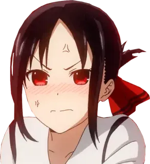 😡 Kaguya Shinomiya Kaguya-sama: Love Is War アニメ, 漫画, かぐや様, かぐや様は告らせたい, 怒り, 可愛い, カートゥーン whatsapp sticker