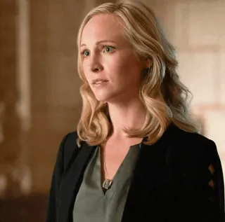 🗝 Caroline Forbes The Vampire Diaries Caroline Forbes, The Vampire Diaries, blonde, portrait, woman, TV series telegram sticker