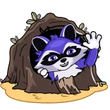 Raccoon @steamify telegram stickers