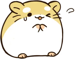 😅 hamster, cute, animal, kawaii telegram sticker