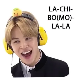 🤡 Jimin LA-CHI-BO(MO)-LA-LA kpop, jimin, bts, adesivo, idol telegram sticker