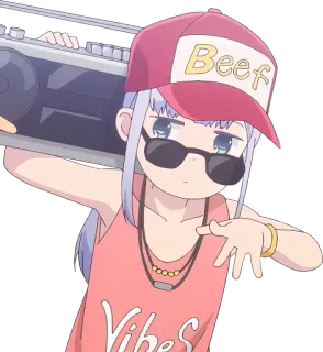 📻 Beef Anime, Sticker, Cartoon, Personnage telegram sticker