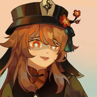 ➖ Hu Tao Genshin Impact anime, genshin impact, hu tao, video game, cute, character telegram sticker