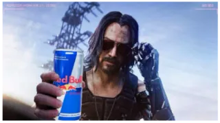 😎 Johnny Silverhand Cyberpunk 2077 Cyberpunk 2077, Johnny Silverhand, Keanu Reeves, video game, cyborg, character, future telegram sticker