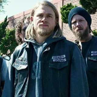😐 Jax Teller Sons of Anarchy motorcycle club, crime, violence, tv series, gang, biker telegram sticker