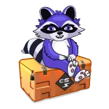 Raccoon @steamify telegram stickers
