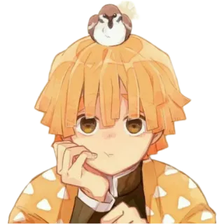 ⚡️ Zenitsu Agatsuma Demon Slayer อนิเมะ, ตัวละคร, เซ็นอิทสึ อากาสึมะ, ดาบพิฆาตอสูร, มังงะ telegram sticker