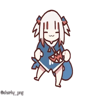 🥳 Gawr Gura Hololive whatsapp sticker