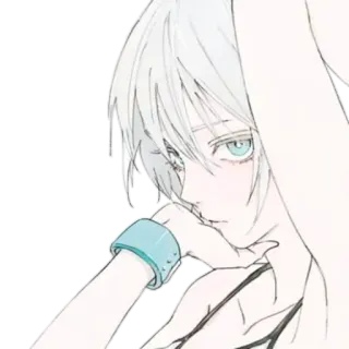 🖐 anime, manga, character, drawing, sketch, art telegram sticker
