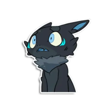 😟 stiker, kartun, anime, karakter, seni, ilustrasi whatsapp sticker
