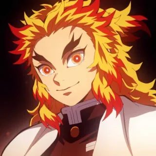 🔥 Kyojuro Rengoku Demon Slayer Anime, Demon Slayer, Kyojuro Rengoku, Rengoku whatsapp sticker