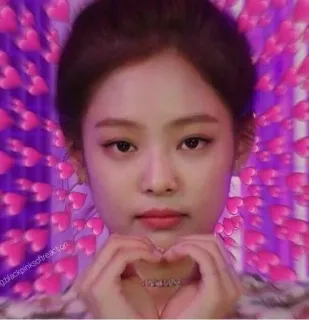 🤙 Jennie ig:blackpinksofreaction kpop, blackpink, дженни, сердце, милый, любовь, фанат whatsapp sticker