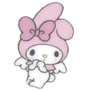 🐰 My Melody 마이멜로디, 산리오, 귀여운, 카와이, 캐릭터, 분홍색, 만화 telegram sticker