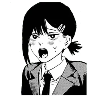 🥵 Kobeni Higashiyama Chainsaw Man อนิเมะ, มังงะ, ผู้หญิง, โคเบนิ, Chainsaw Man, กลัว telegram sticker