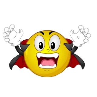 🧛 Vampir, Emoji, Smiley, Halloween, Monster, Cartoon telegram sticker