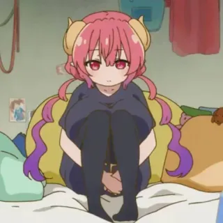 😔 Ilulu Miss Kobayashi's Dragon Maid Anime, Drache, Süß, Ilulu, Miss Kobayashi's Dragon Maid telegram sticker