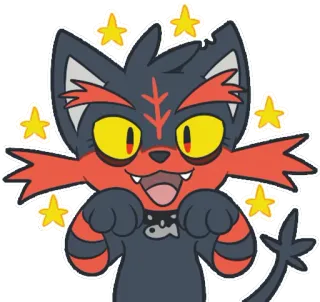 Lizka the Litten telegram stickers