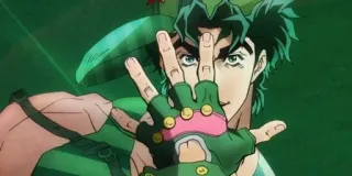 😎 Joseph Joestar JoJo's Bizarre Adventure Anime, Stinkefinger, Beleidigung, Joseph Joestar, JoJo's Bizarre Adventure telegram sticker