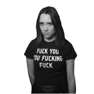 😏 FUCK YOU YOU FUCKING FUCK obraźliwe, przekleństwa, wulgaryzmy, niegrzeczne, agresywne, tekst telegram sticker