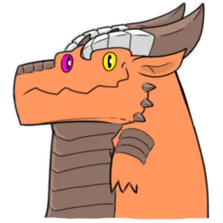 😀 dragon, autocollant, fantaisie, animal telegram sticker