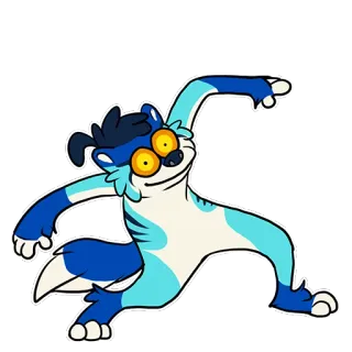 💃 Furry, Antropomorfo, Animal, Dibujo animado, Personaje, Pegatina telegram sticker