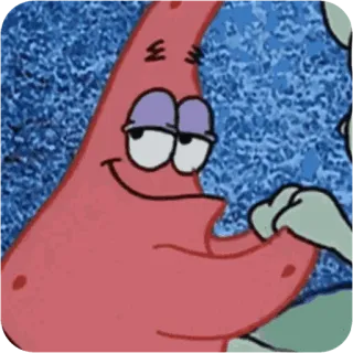 😴 Patrick Star SpongeBob SquarePants patrick star, spongebob, cartoon, character, tv show, nickelodeon whatsapp sticker