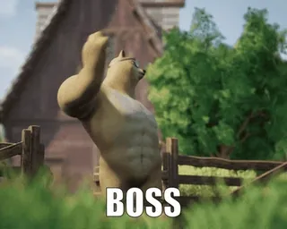 😎 BOSS クマ, ボス, 動物, 強い telegram sticker