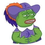🤣 Pepe the Frog пепе, лягушка, мем, интернет-мем, персонаж, мультфильм whatsapp sticker