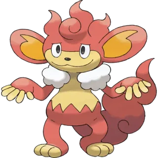 🐉 Pansear Pokemon Pansear, Pokemon, fire type, monkey, anime, cartoon telegram sticker