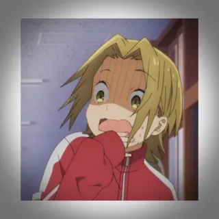 💫 Anime, geschockt, Cartoon, Figur, besorgt telegram sticker