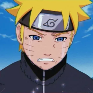 🍥 Naruto аниме, манга, грустный, плачущий, ниндзя telegram sticker