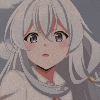 🥯 Anime, Garota, Cabelo branco, Fofa, Personagem, Mangá, Animado telegram sticker