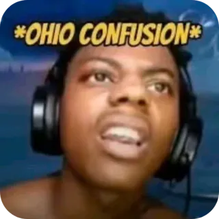 🤔 IShowSpeed *OHIO CONFUSION* whatsapp sticker