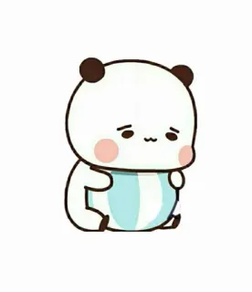 🥺 panda, carino, cartone animato, animale, triste telegram sticker
