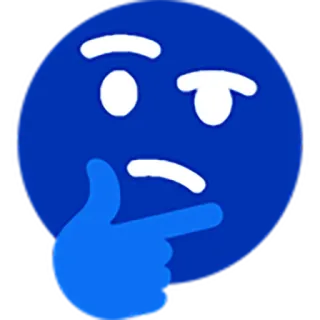🤔 emoji, thinking, thoughtful, question, pondering, unsure, decision telegram sticker