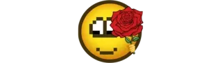 🌹 Emoji, Rose, Blume, Verpixelt telegram sticker