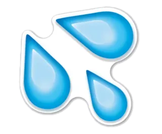 💦 水, 滴, 蓝色, 天气, 湿度, 雨 whatsapp sticker