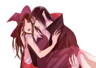 ❤ 吸血鬼, 女巫, 万圣节, 浪漫, 奇幻 telegram sticker