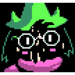 🥛 Ralsei Deltarune videojuego, pixel art, Ralsei, Deltarune telegram sticker
