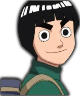 🙂 Rock Lee Naruto anime, character, cartoon, Rock Lee telegram sticker