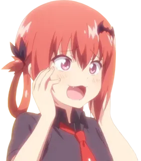 😱 Satania Gabriel DropOut Anime, Kreskówka, Manga, Satania, Gabriel Dropout, Demon, Słodkie whatsapp sticker