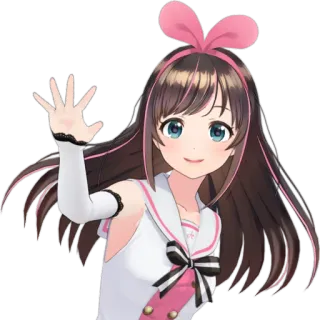 🙂 Kizuna AI Anime, Youtuber virtual, Kizuna Ai, Vtuber, Fofo, Olá telegram sticker