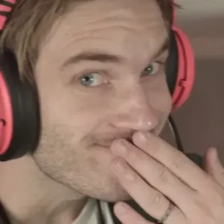 🤗 PewDiePie PewDiePie, youtuber, gaming, internet personality, felix kjellberg telegram sticker