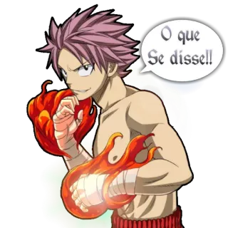 😐 Natsu Dragneel Fairy Tail O que
Se disse!! Anime, Fogo, Fantasia, Personagem, Artes Marciais telegram sticker