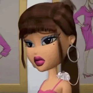⚡️ Bratz, boneca, desenho animado, moda, maquiagem telegram sticker