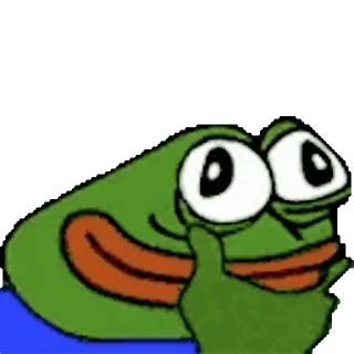 🤔 Pepe the Frog Pepe, Rana, Meme, Internet whatsapp sticker