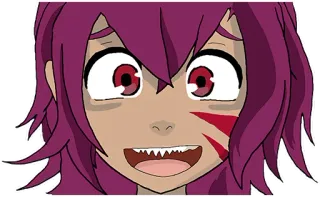 😃 Anime, Manga, Cartone animato, Personaggio, Faccia telegram sticker