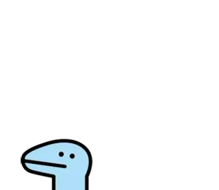⚪️ dibujo animado, animal, ilustración, reptil, simple, lindo whatsapp sticker