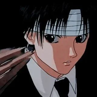 🌪 Chrollo Lucilfer Hunter x Hunter Anime, Hunter x Hunter, Chrollo Lucilfer, Brigade Fantôme, Personnage d'animé telegram sticker