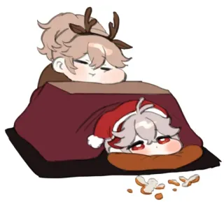 🏖 christmas, cute, kawaii, winter, holiday, cartoon, festive telegram sticker